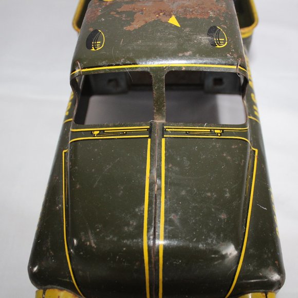 Vintage Marx Toys F268 Green U.S. ARMY 5th DIV Tin Truck - Picture 6 of 16